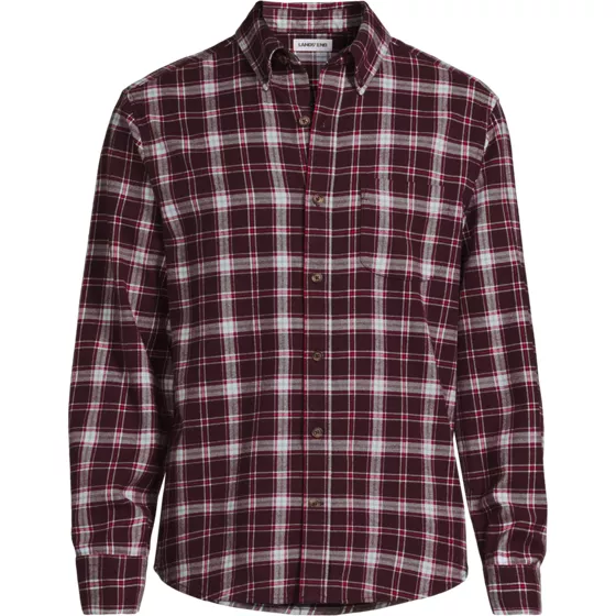 Men's Long Sleeve Tailored Flagship Flannel Shirt - primary