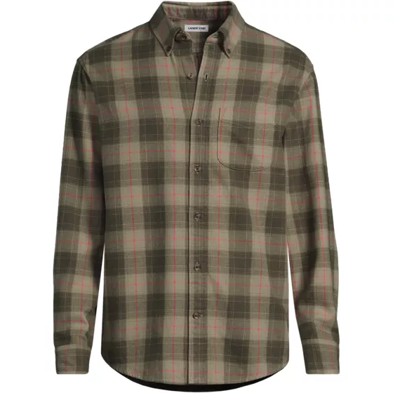 Men's Long Sleeve Tailored Flagship Flannel Shirt - primary