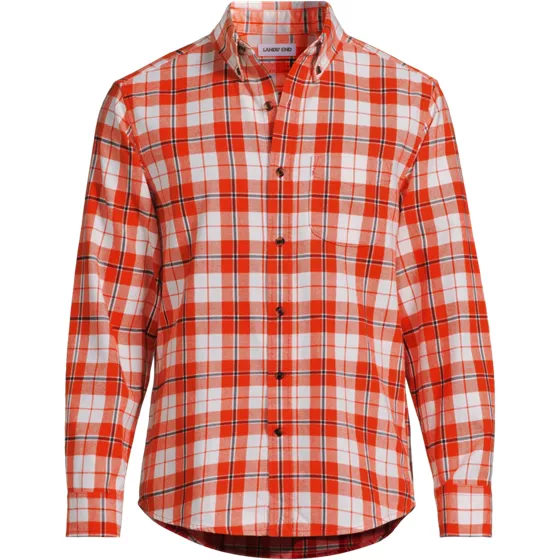 Men's Long Sleeve Classic Fit Flagship Flannel Shirt - primary