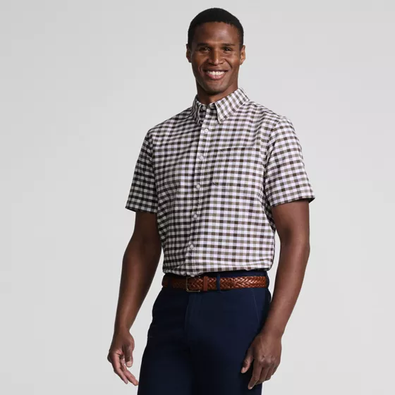 Men's Short Sleeve Classic Fit Sail Rigger Oxford Shirt - primary