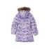 Girls Fleece Lined Printed Parka, alternative image