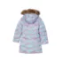 Girls Fleece Lined Printed Parka, alternative image