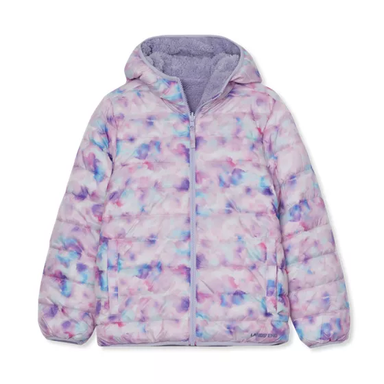 Girls FeatherFree Reversible Hooded Jacket - primary