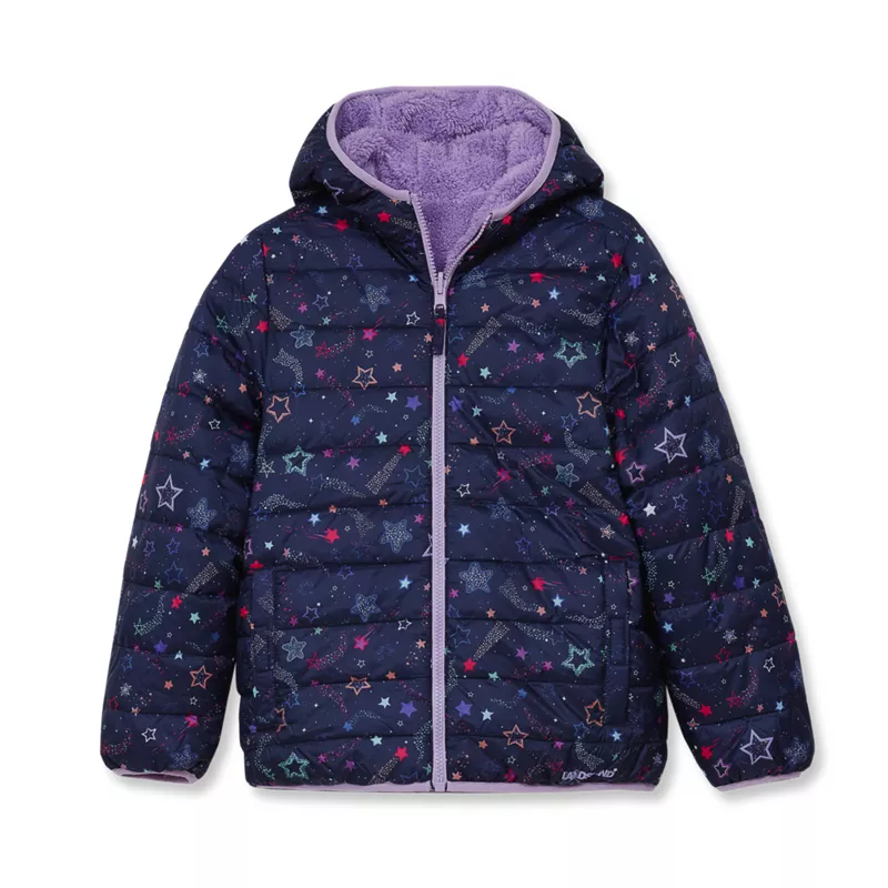 Girls FeatherFree Reversible Hooded Jacket, alternative image