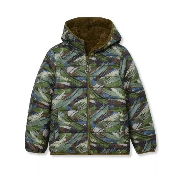 Boys FeatherFree Reversible Hooded Jacket - primary