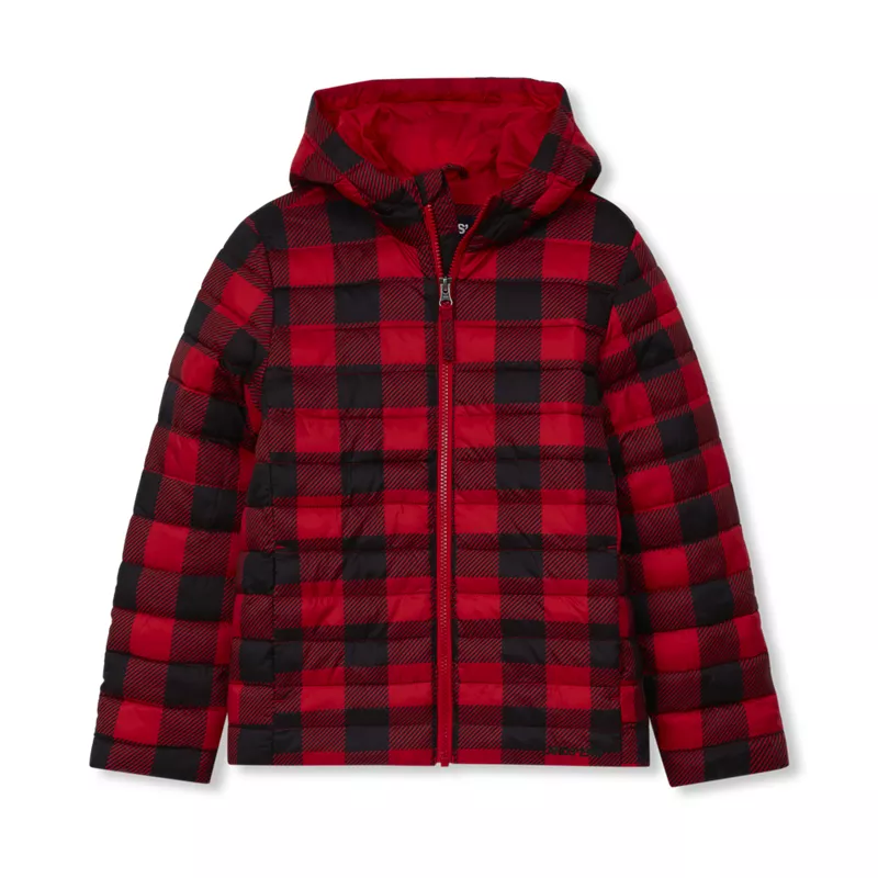 Kids FeatherFree Insulated Hooded Packable Jacket, alternative image