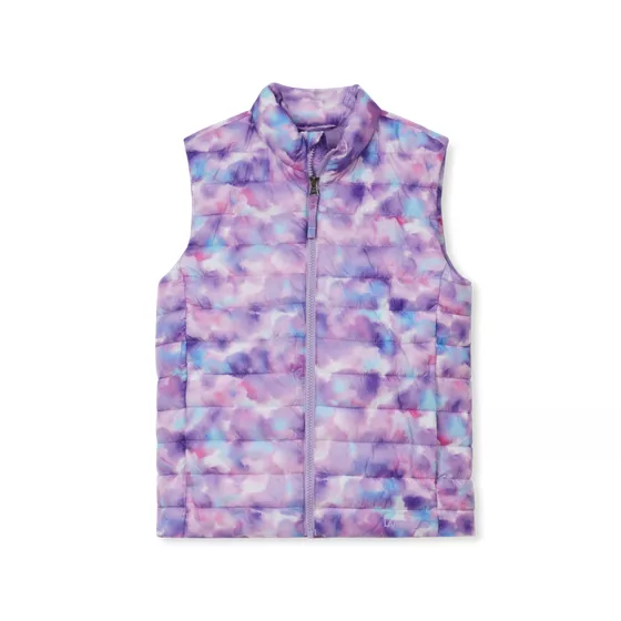 Kids FeatherFree Insulated Packable Printed Vest - primary