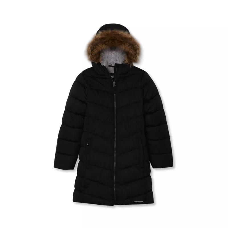 Girls Fleece Lined Parka, alternative image