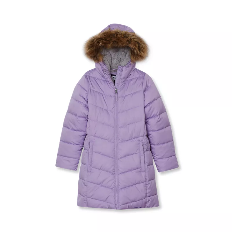 Girls Fleece Lined Parka, alternative image