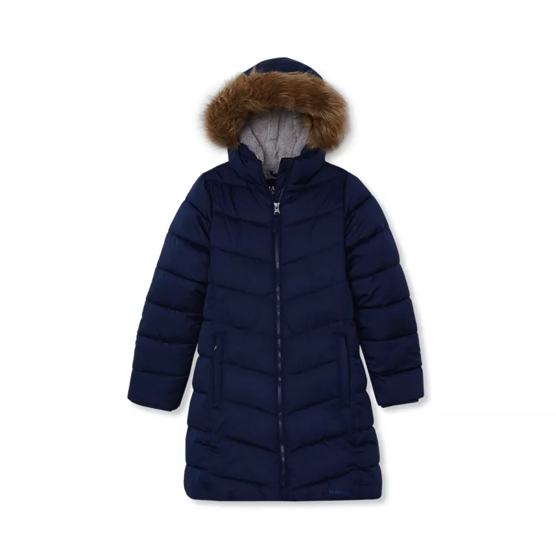 Girls Fleece Lined Parka, alternative image