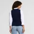 Women's Cotton Milano V-neck Vest Sweater, Back