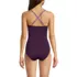 Women's SlenderSuit Pleated Low Leg One Piece Swimsuit, Back