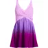 Women's SlenderSuit Wrap Swim Dress Swimsuit, Front
