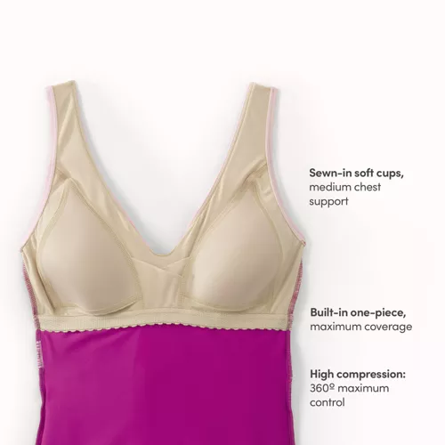 Women's SlenderSuit Wrap Swim Dress Swimsuit, alternative image