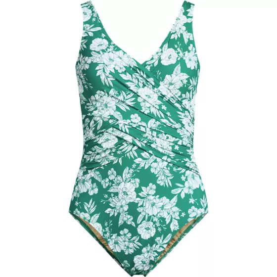 Women's SlenderSuit Wrap One Piece Swimsuit - primary