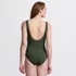 Women's Petite SlenderSuit Wrap One Piece Swimsuit, Back
