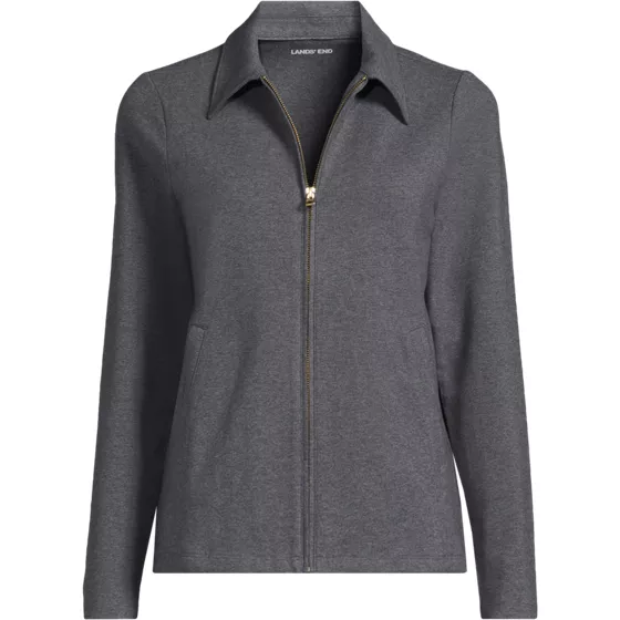 Women's Starfish Zip Front Collared Jacket - primary