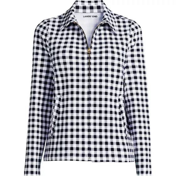 Women's Starfish Zip Front Collared Jacket - primary