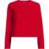 Women's Long Sleeve Starfish Cropped Crew Neck Cardigan, Front