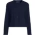 Women's Long Sleeve Starfish Cropped Crew Neck Cardigan, Front