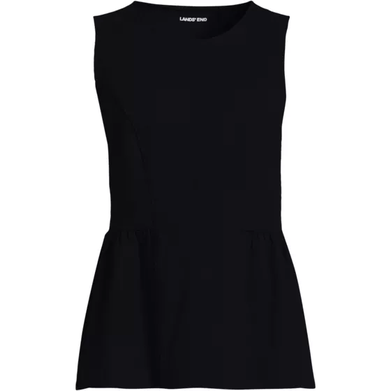 Women's Sleeveless Starfish Crew Neck Peplum Top - primary