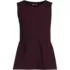 Women's Sleeveless Starfish Crew Neck Peplum Top, Front