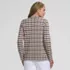 Women's Cotton Jacquard Barn Jacket Sweater, Back