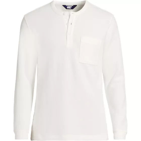 Men's Long Sleeve Rib Henley - primary