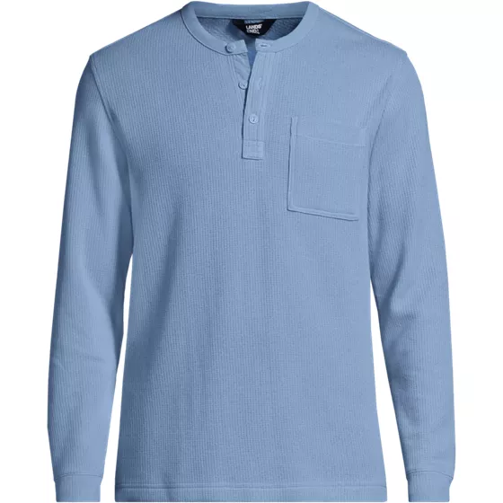 Men's Tall Long Sleeve Rib Henley - primary