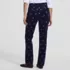 Women's Fine Wale Embroidery Corduroy High Rise Straight Leg Pants, Back