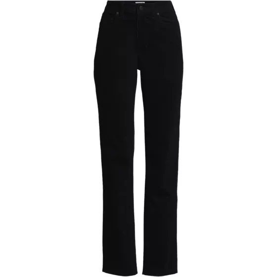 Women's Fine Wale Corduroy High Rise Straight Leg Pants - primary