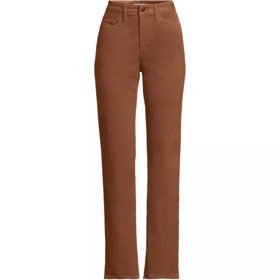 Women's Plus Size Fine Wale Corduroy High Rise Straight Leg Pants - primary
