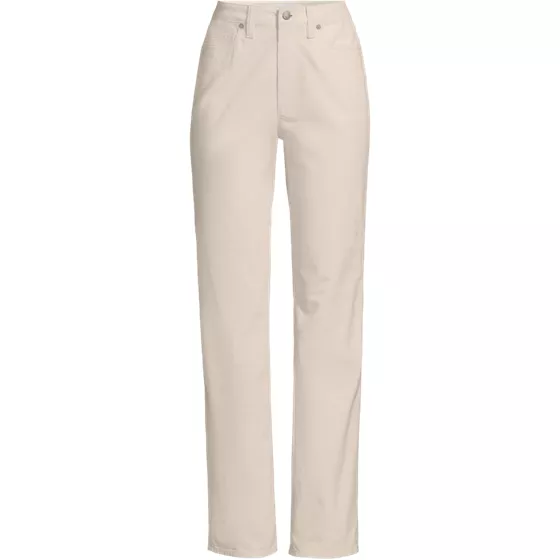 Women's Fine Wale Corduroy High Rise Straight Leg Pants - primary