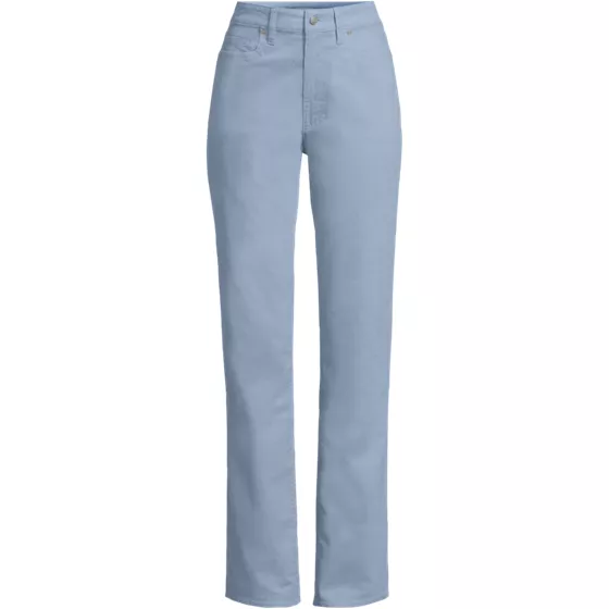 Women's Plus Size Fine Wale Corduroy High Rise Straight Leg Pants - primary