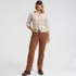 Women's Fine Wale Corduroy High Rise Straight Leg Pants, alternative image
