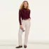Women's Fine Wale Corduroy High Rise Straight Leg Pants, alternative image