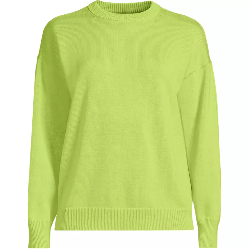 Women's Plus Size Drifter Crew Neck Sweater, Front
