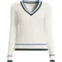 Women's Drifter Cable V-neck Sweater, Front