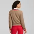 Women's Drifter Cable V-neck Sweater, Back