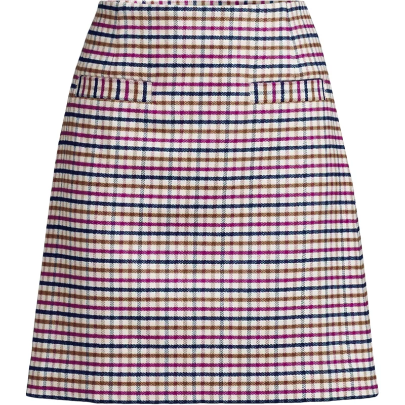 Women's Petite Brushed Flannel Mini Skirt, Front