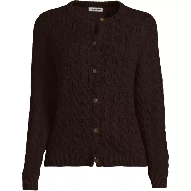 Women's Drifter Cable Cardigan Sweater, Front
