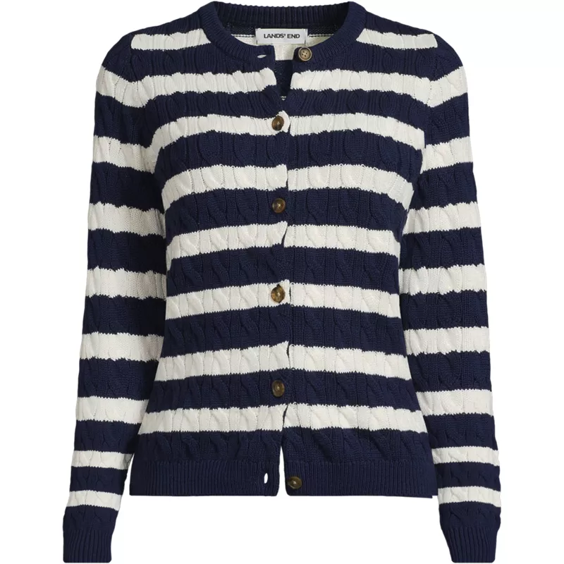 Women's Drifter Cable Cardigan Sweater, Front