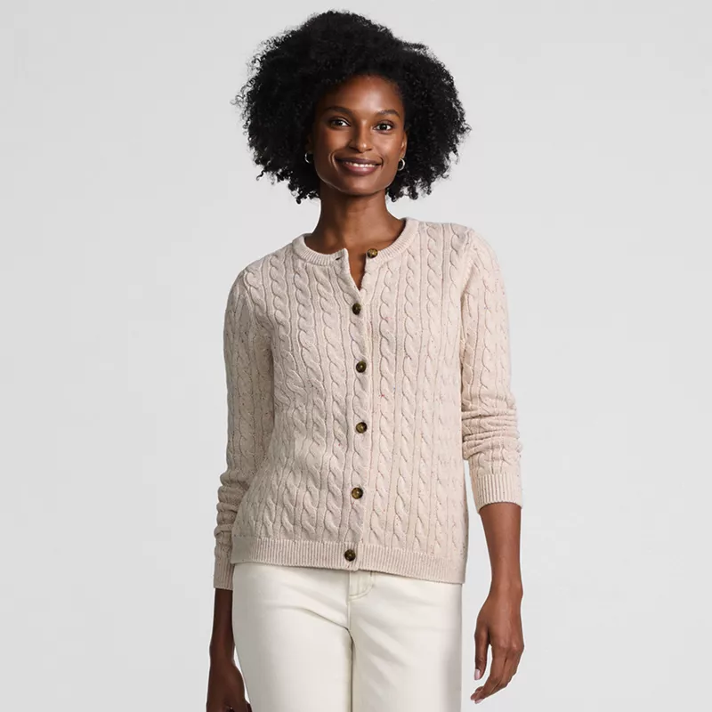Women's Drifter Cable Cardigan Sweater, alternative image
