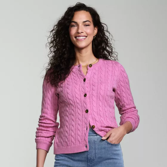 Women's Drifter Cable Cardigan Sweater - primary