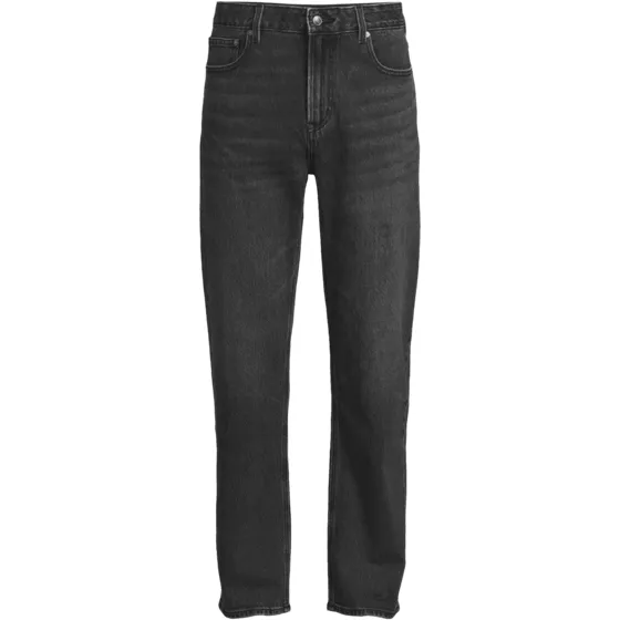 Men's Stretch Comfort Waist Classic Straight Fit Washed Black Jean - primary
