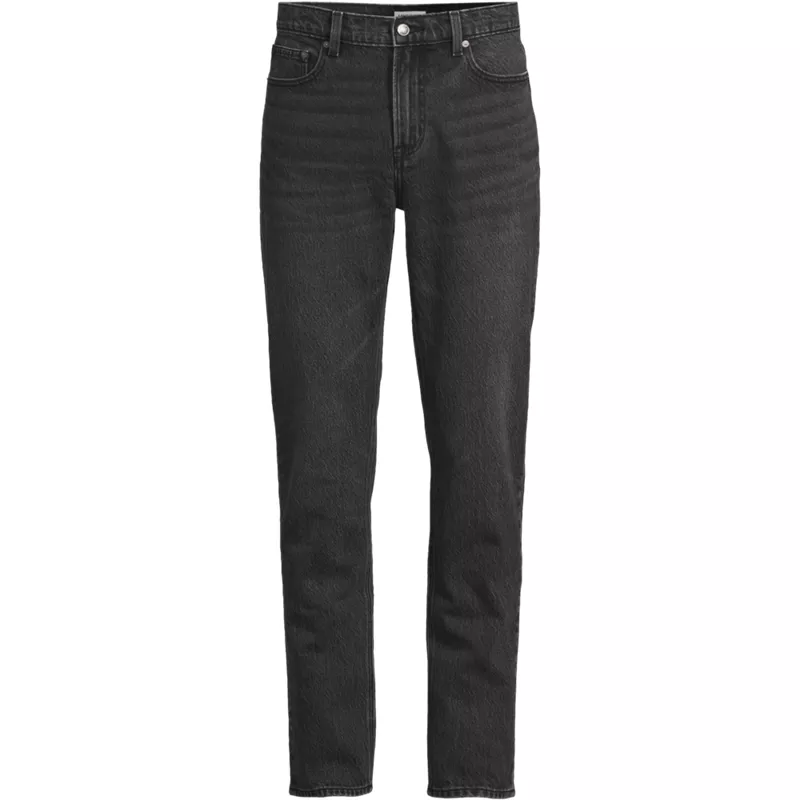 Men's Stretch Slim Fit Washed Black Jean, Front