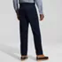 Men's Stretch Comfort Waist Classic Straight Fit Flannel Lined Forever Blue Jean, Back