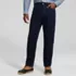 Men's Stretch Comfort Waist Classic Straight Fit Flannel Lined Forever Blue Jean, Front