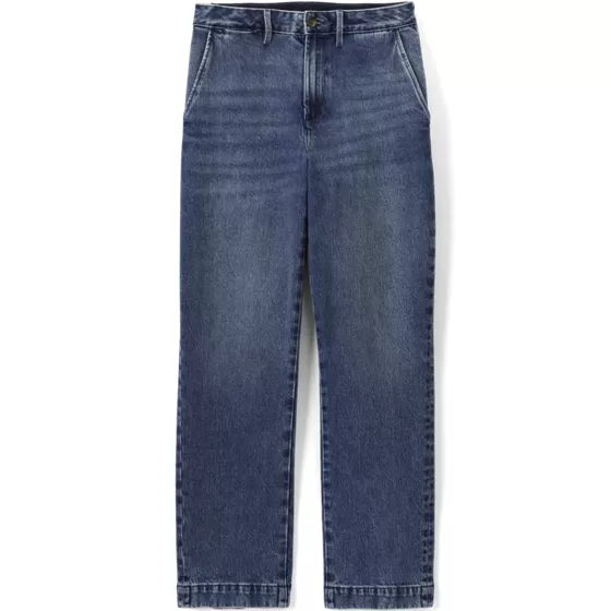 Men's Stretch Comfort Waist Classic Straight Fit Denim Trouser - primary