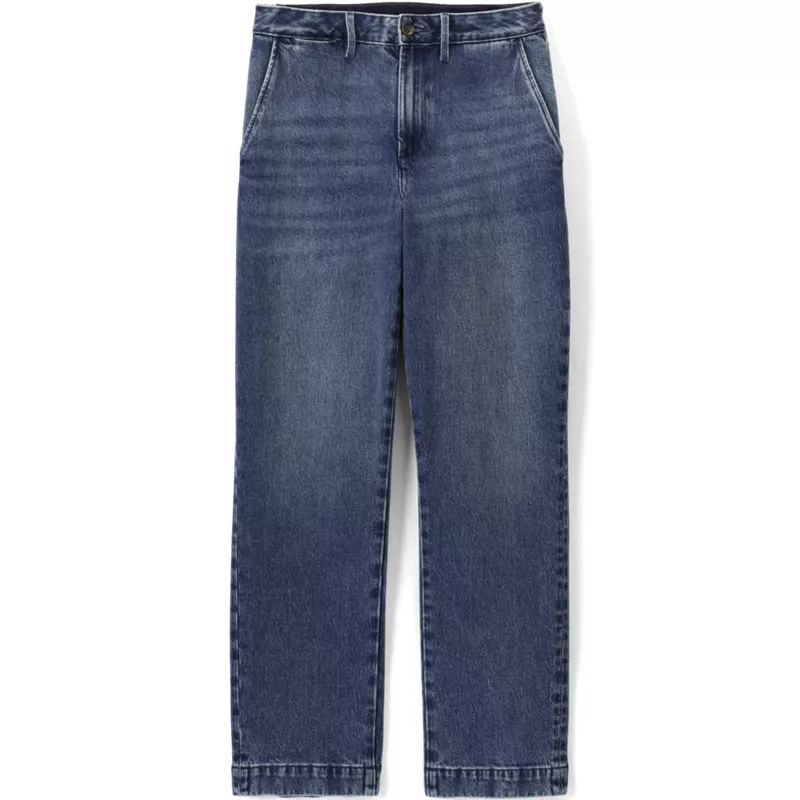 Men's Stretch Comfort Waist Classic Straight Fit Denim Trouser, alternative image